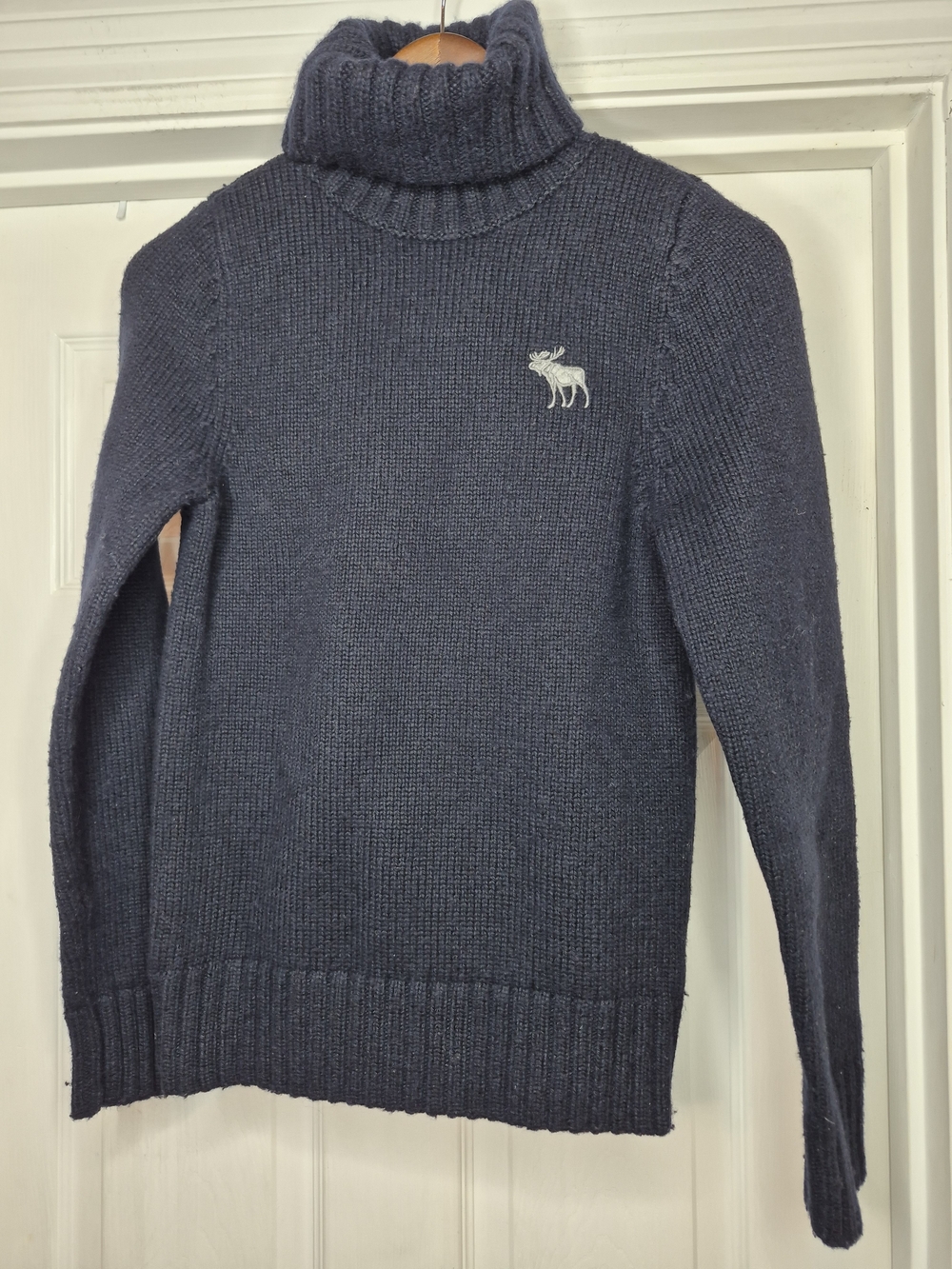 Abercrombie & Fitch Navy Turtleneck Wool Sweater Small